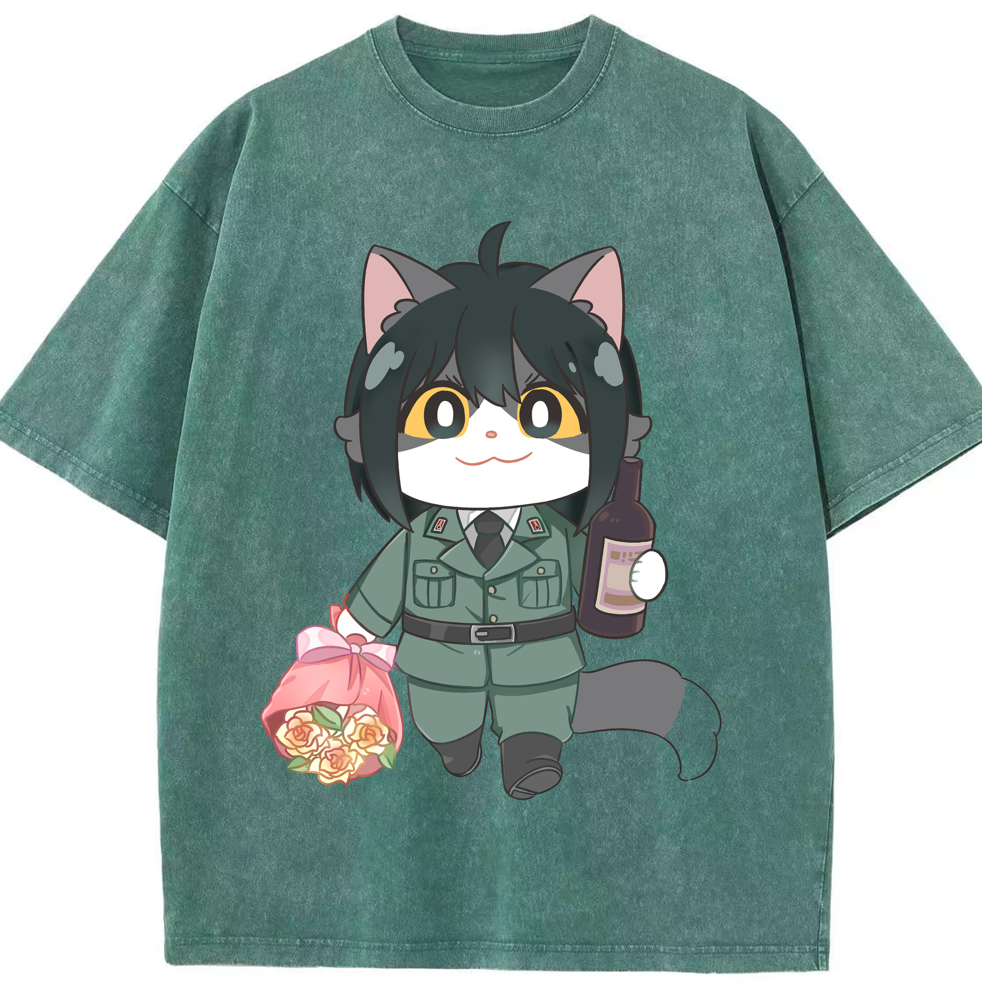 （画像用） SPY×FAMILY间谍家家酒 綿100% ヴィンテージ風 半袖Tシャツ（フロントプリント）